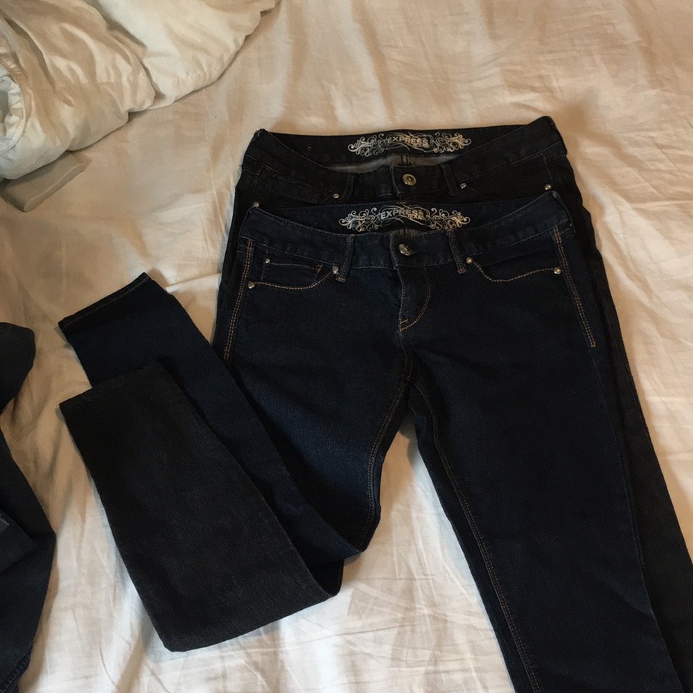 Express jeans x 2. Zelda. Slim fit size 6